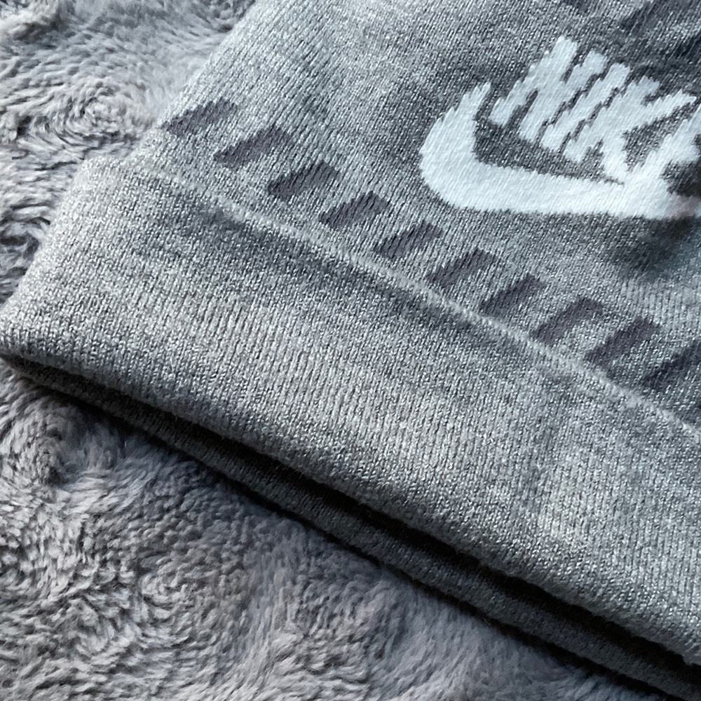 Nike Kids Gray Pom-Pom Knit Beanie - Picture 3 of 6